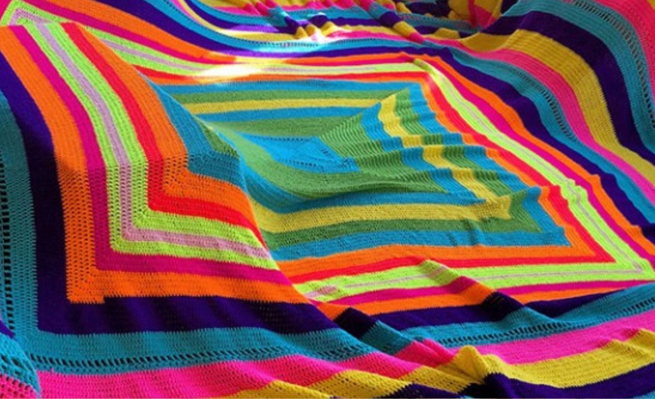 Image of Yarnbomber Achieves World Record for Largest Granny Square thumbnail