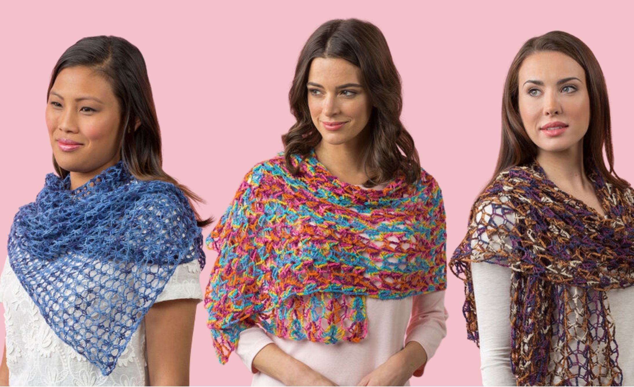 Image of Heart & Sole Shawl 3 Colorful Ways thumbnail