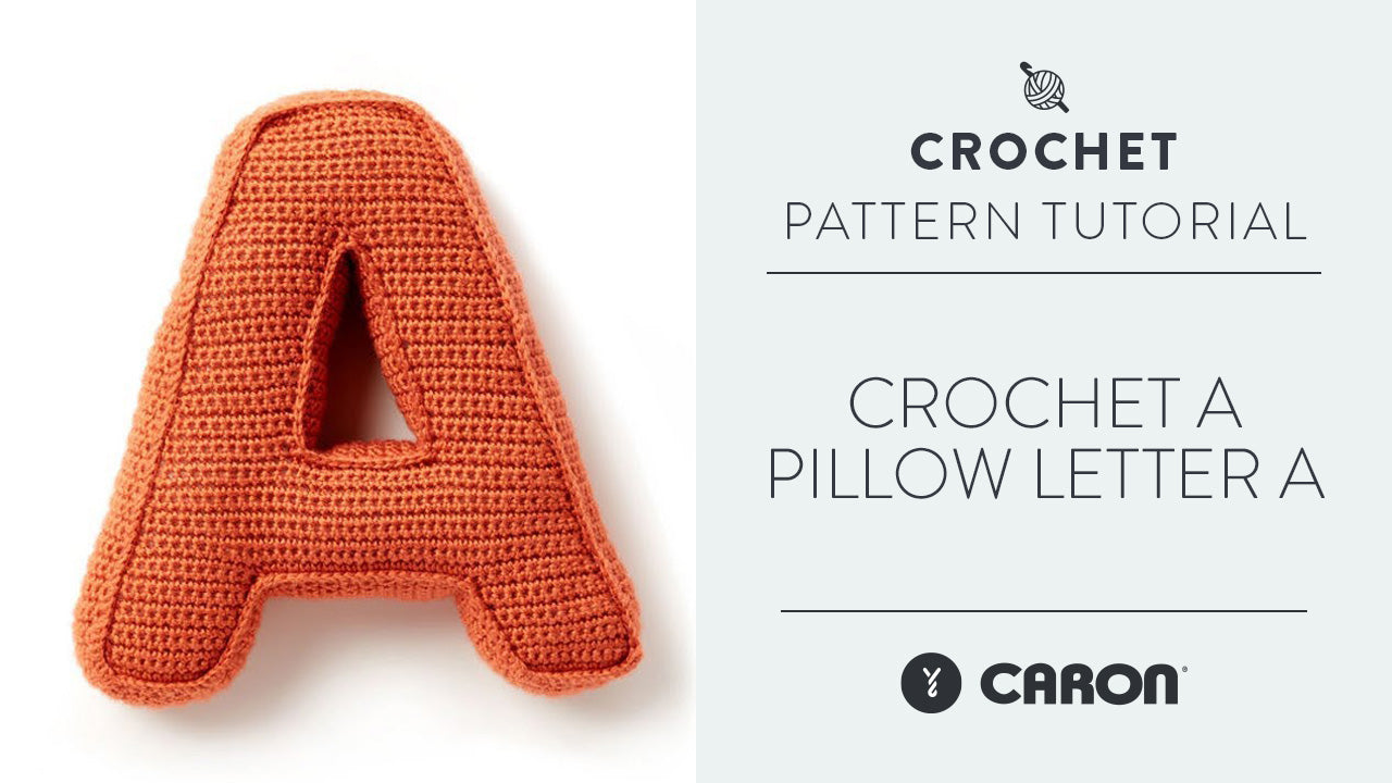 Image of Crochet A Pillow Letter A thumbnail