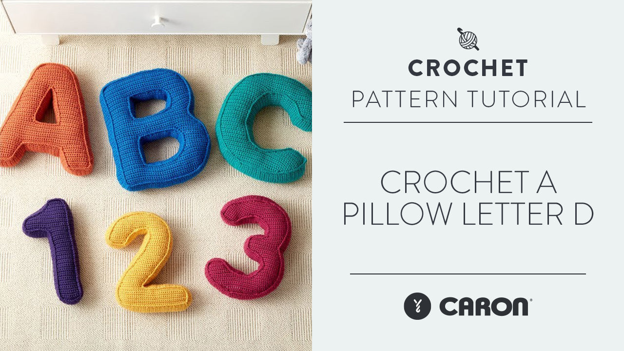 Image of Crochet A Pillow Letter D thumbnail