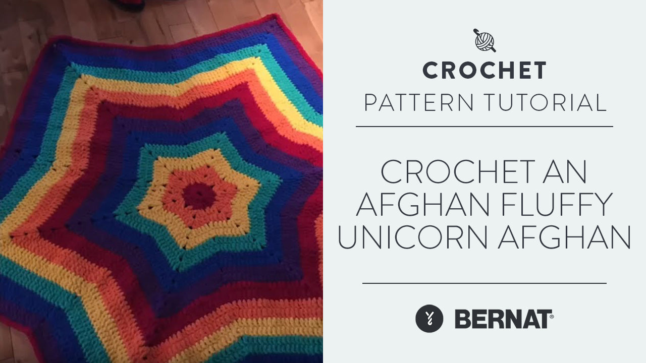 Image of Crochet an Afghan: Fluffy Unicorn Afghan thumbnail