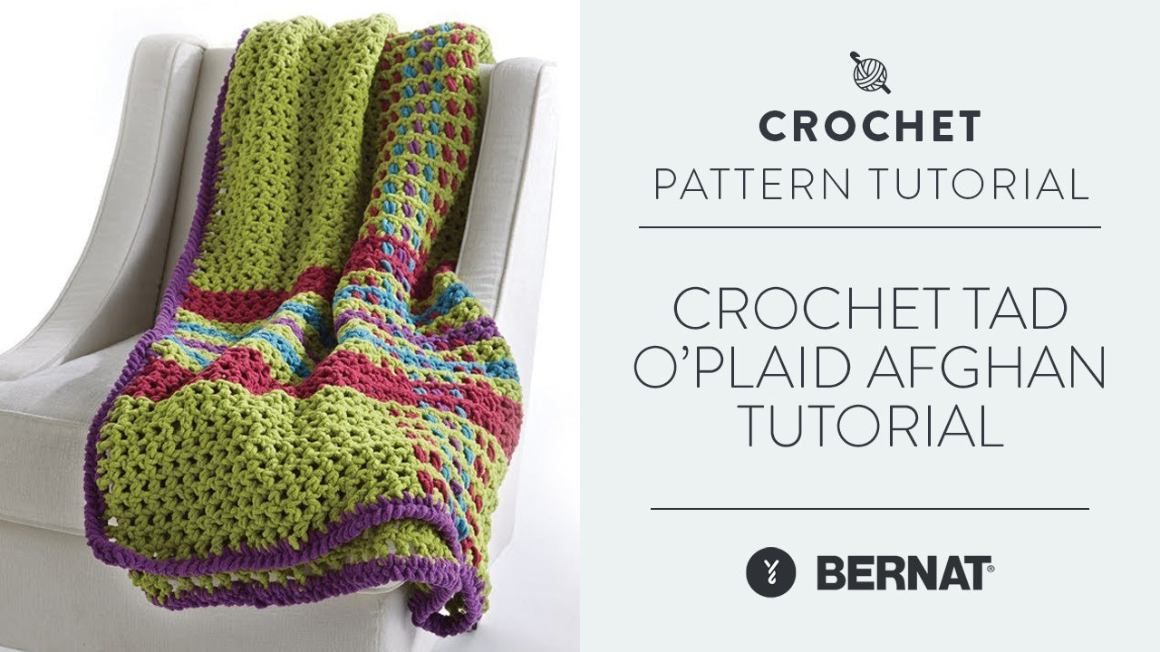Image of Crochet Tad O'Plaid Afghan Tutorial thumbnail