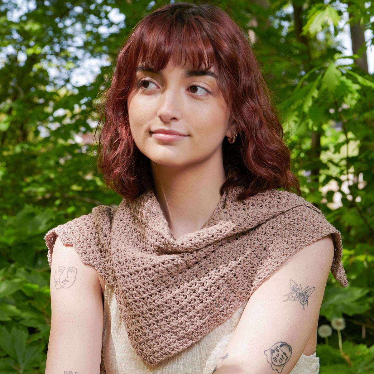 Crochet Shawl made in Aunt Lydia's Baby Shower Thread