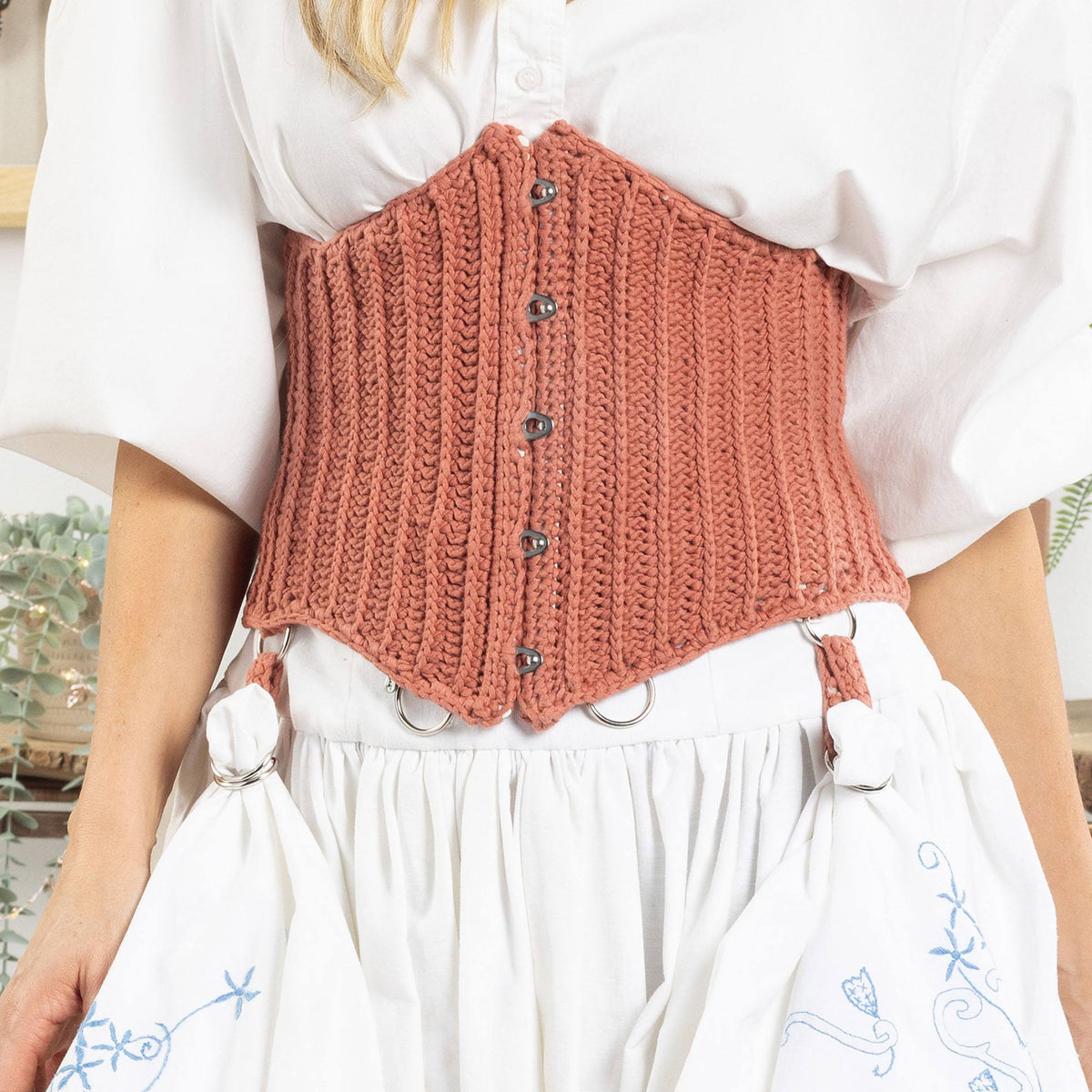Crochet Belt made in Bernat Maker Yarn