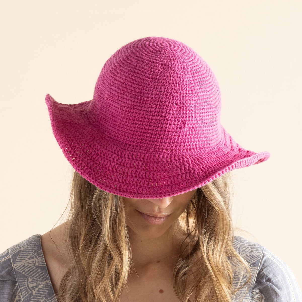 Crochet Hat made in Bernat Yarn