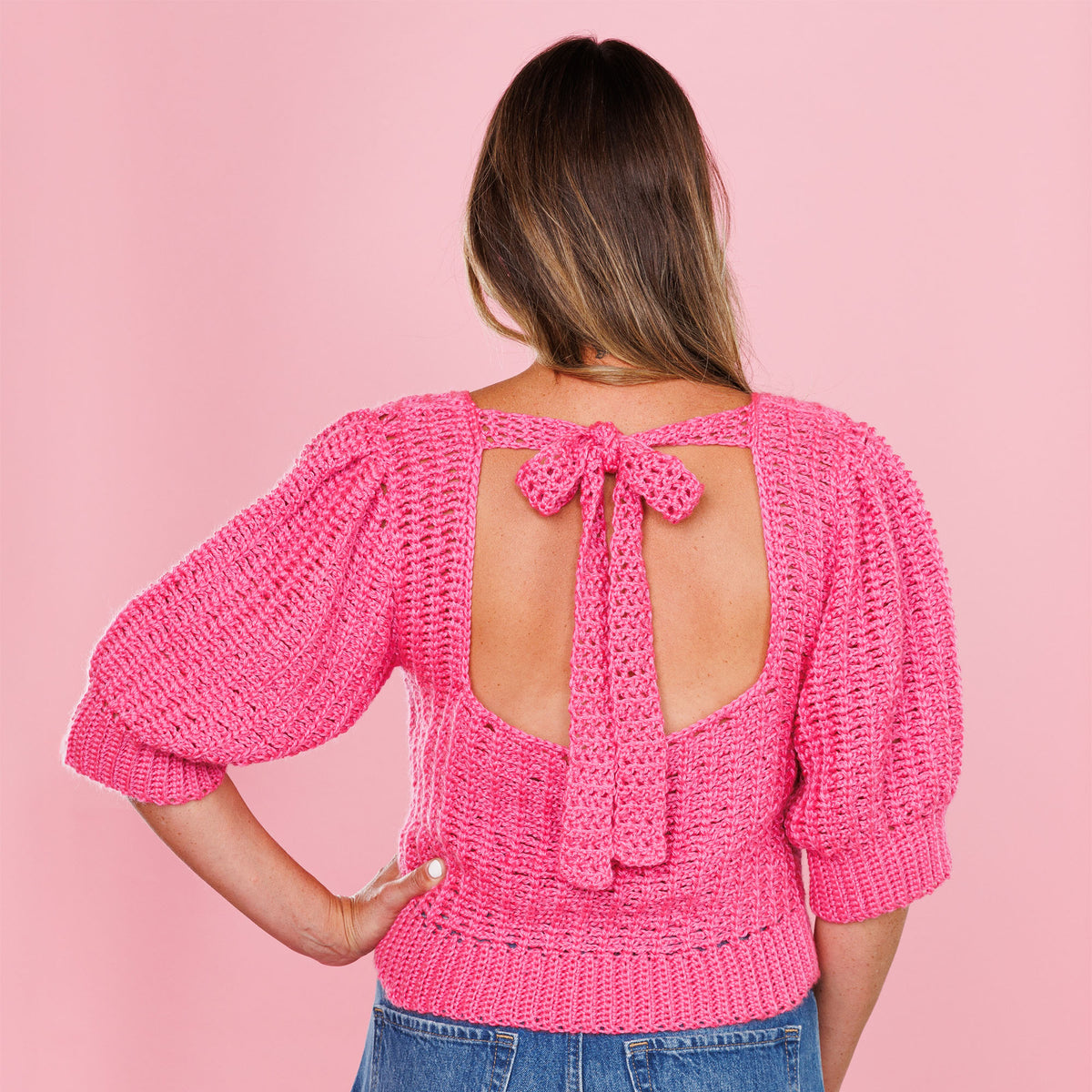 Fairy-Tale Crochet Top made using Bernat yarn
