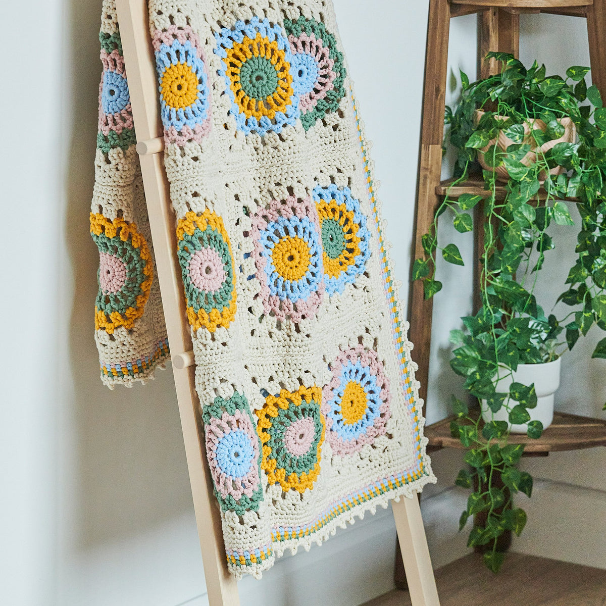 Crochet Blanket made in Bernat Maker Yarn