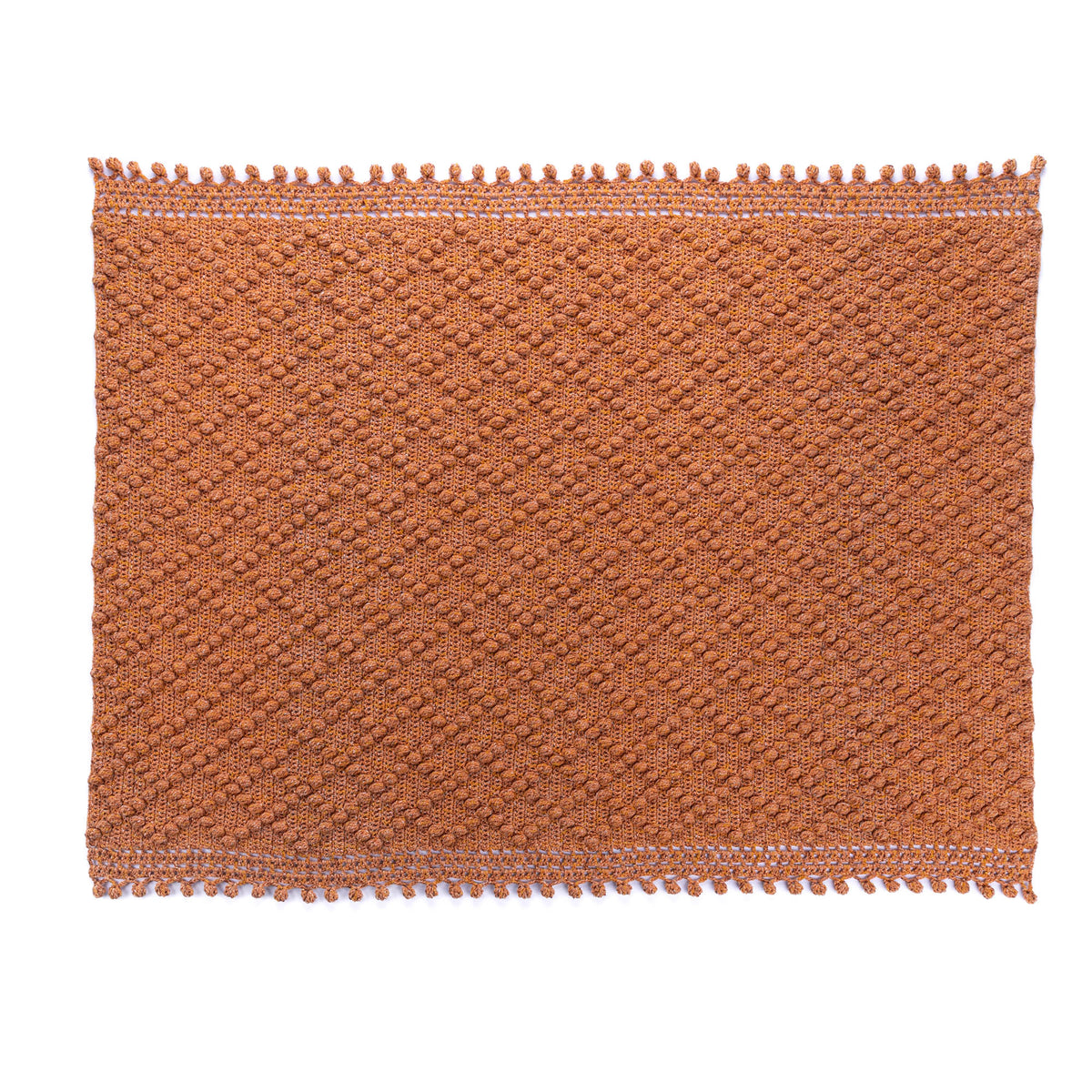 Textured Diamond Crochet Throw made using Bernat yarn
