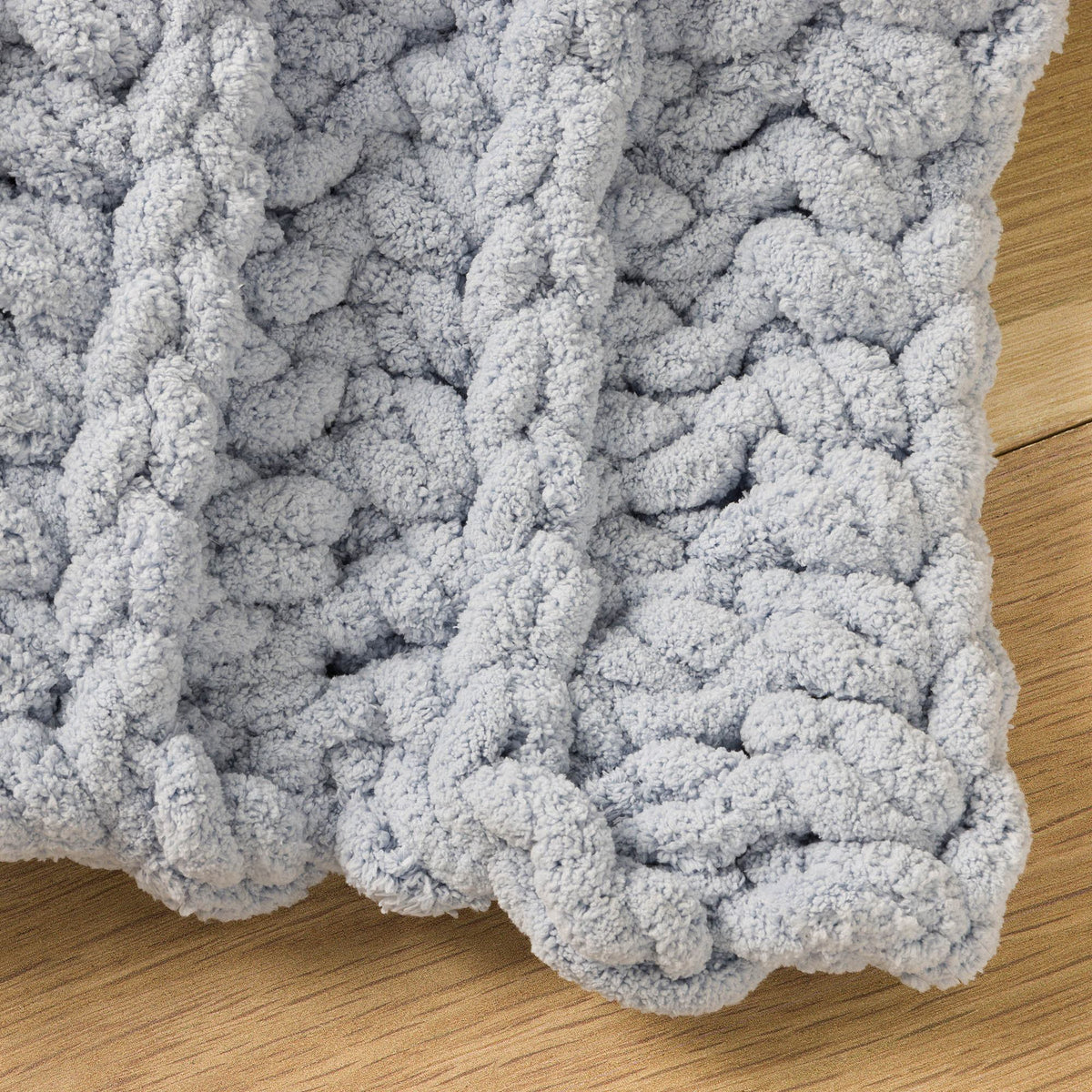 Big Ridges Crochet Blanket made using Bernat yarn