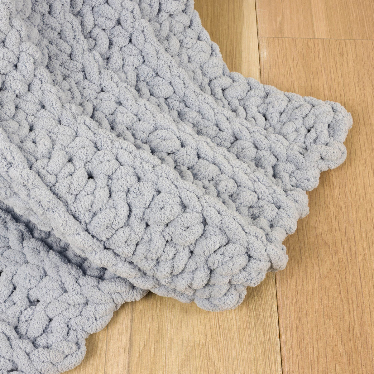 Big Ridges Crochet Blanket made using Bernat yarn