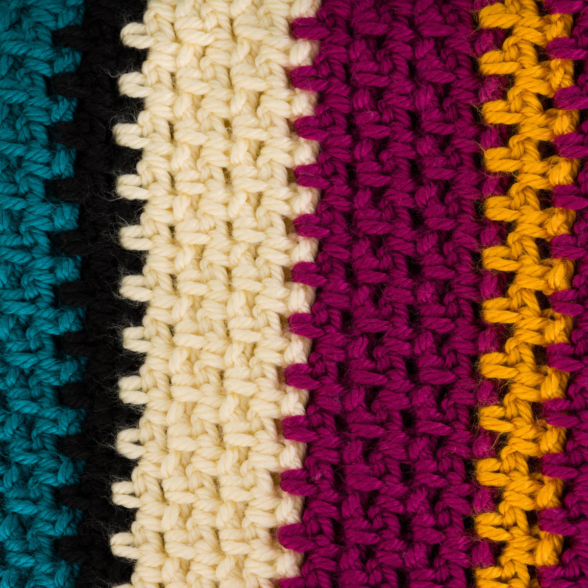Crochet Class Act Blanket made using Bernat yarn