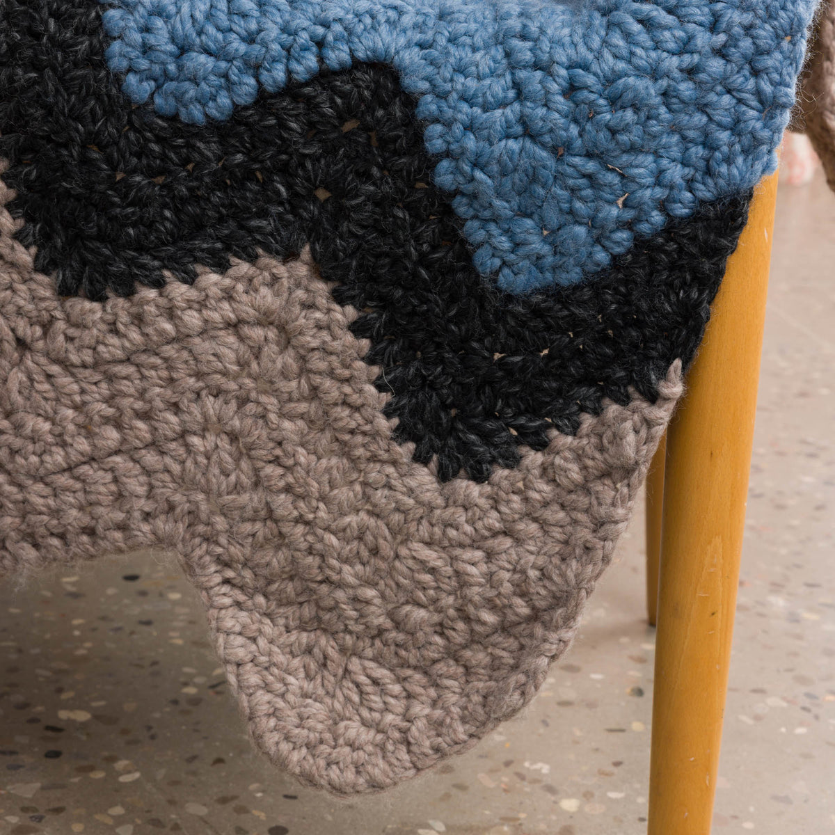 Crochet Mountain Mist Throw made using Bernat yarn