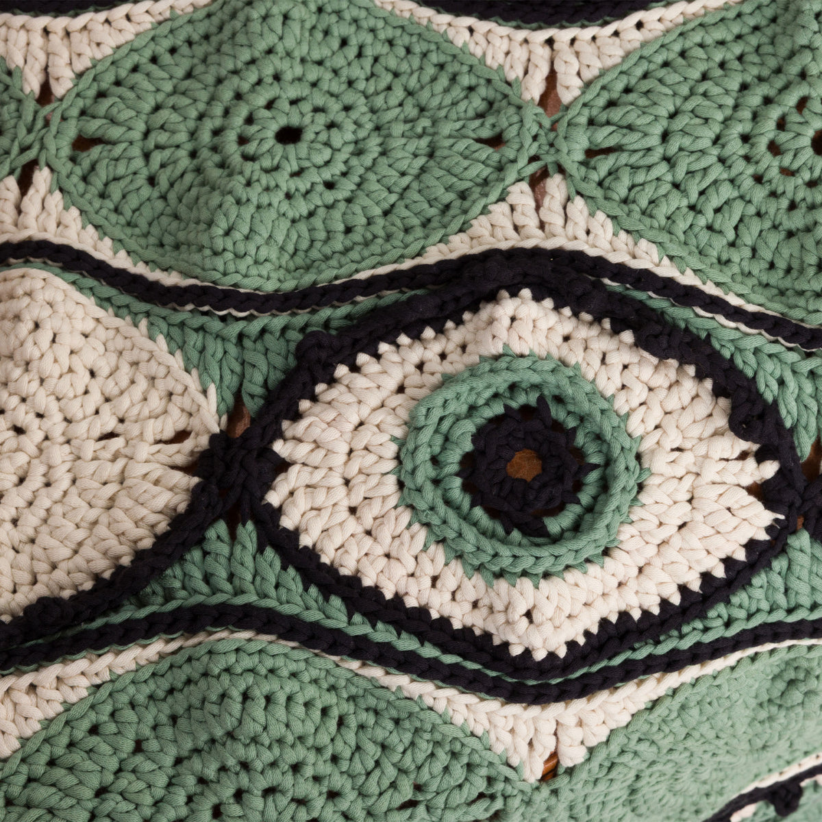 Eye See You Crochet Blanket made using Bernat yarn