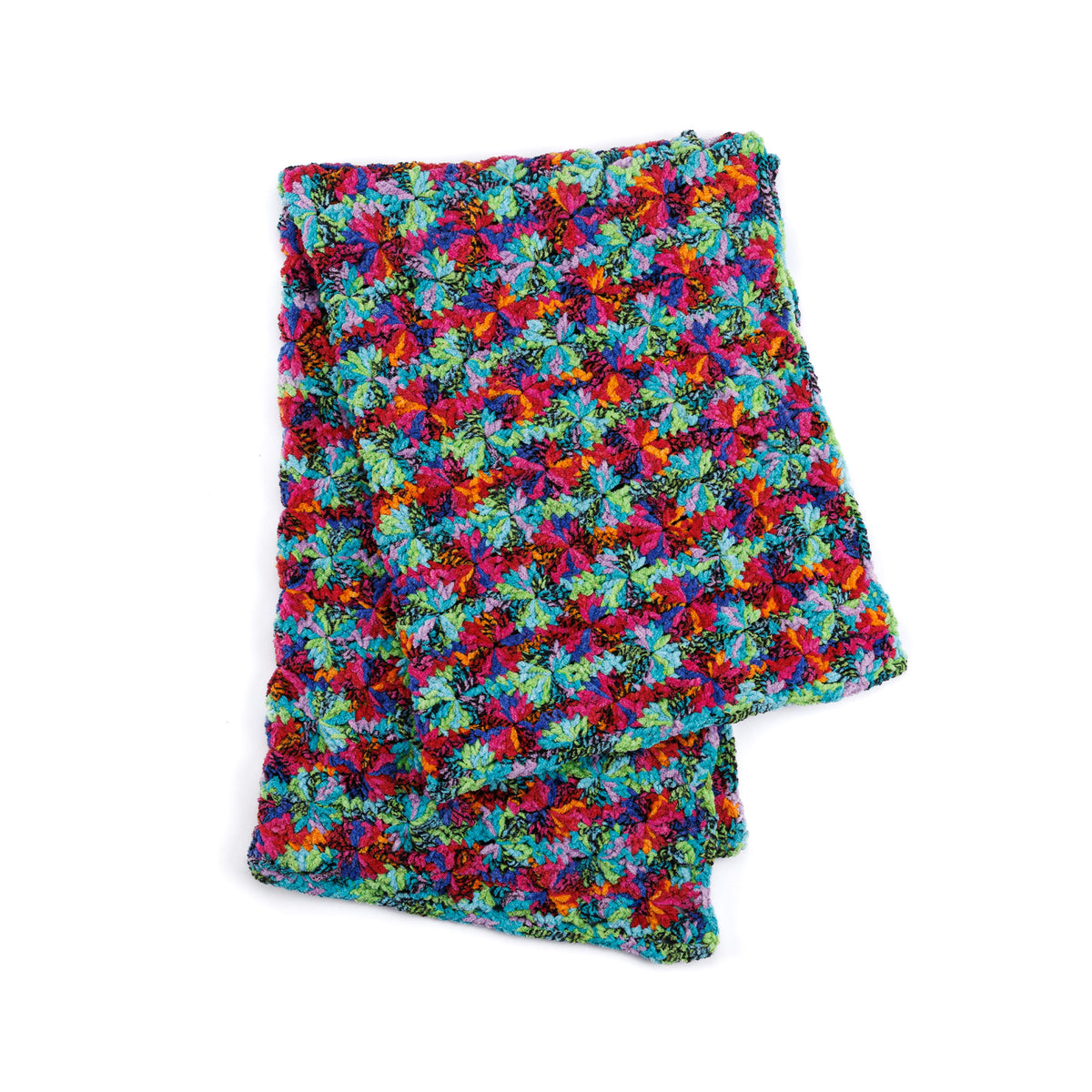Pinwheel Pop Crochet Blanket made using Bernat yarn