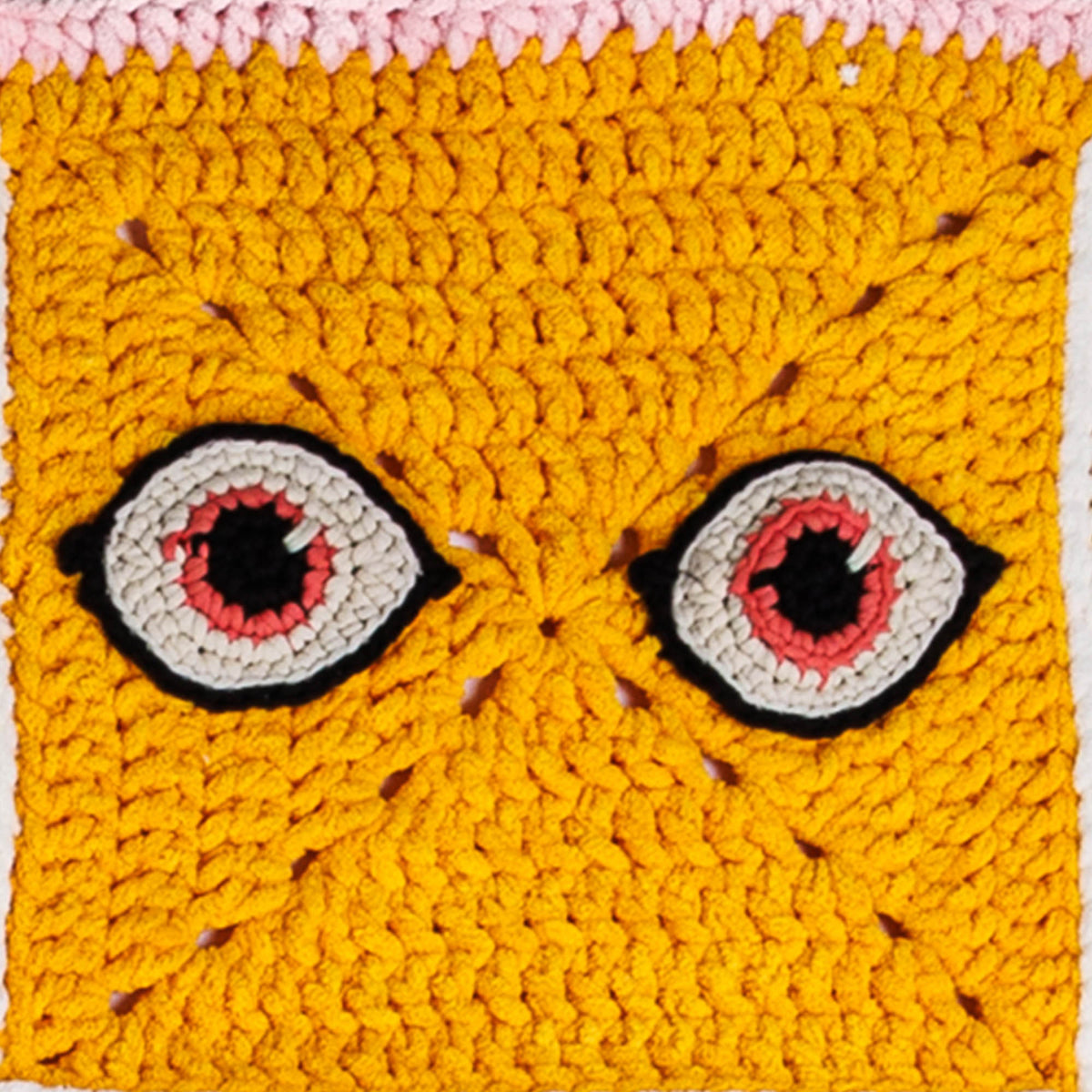 Soft & Spooky Crochet Blanket made using Bernat yarn