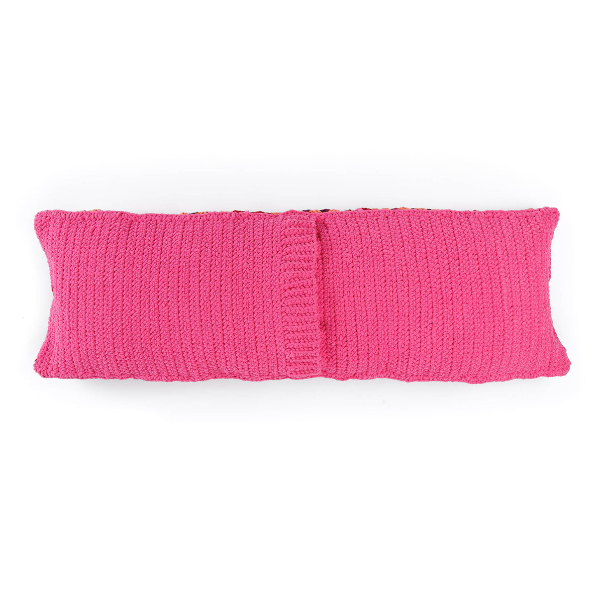 Crochet Square Serenity Body Pillow made using Bernat yarn