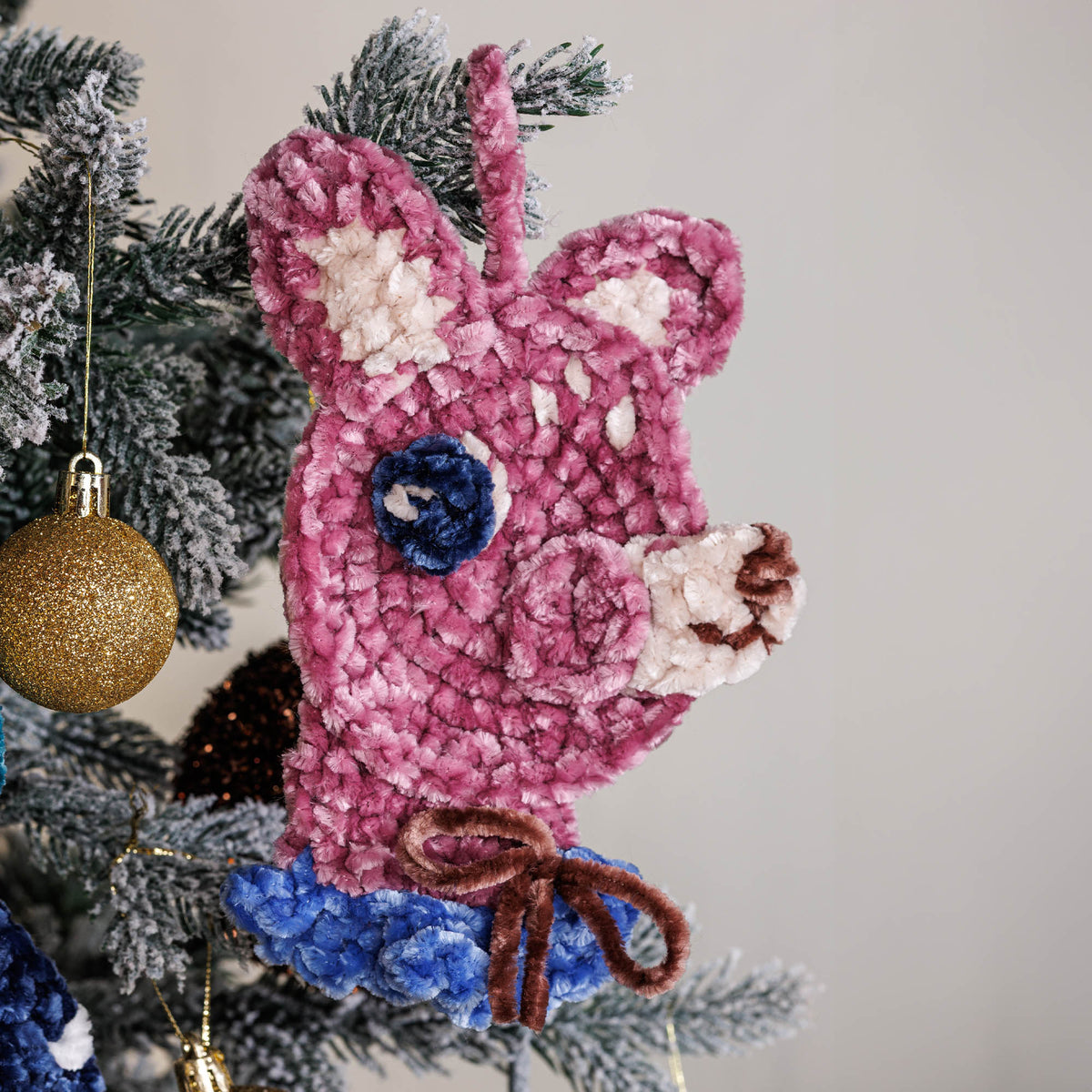 Vintage Whimsy Crochet Christmas Ornaments made using Bernat yarn