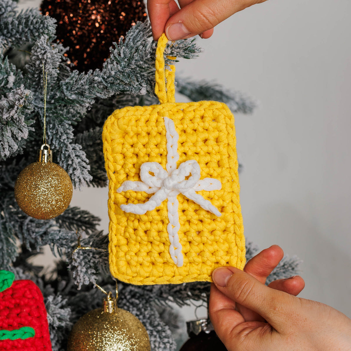 Little Gifties Crochet Ornaments made using Bernat yarn