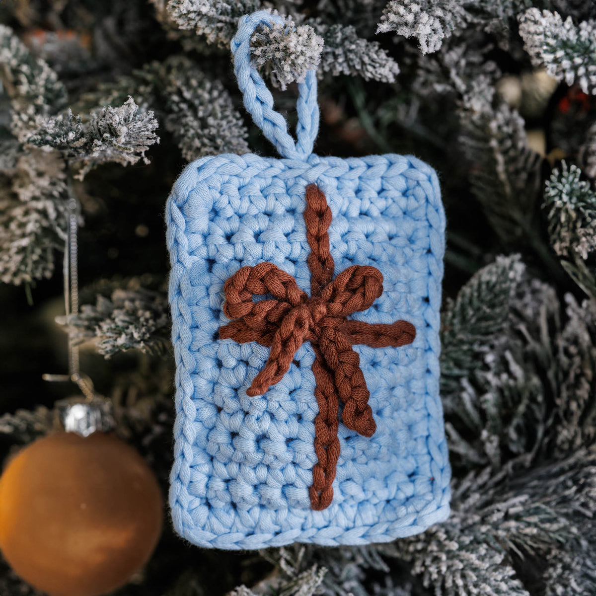 Little Gifties Crochet Ornaments made using Bernat yarn