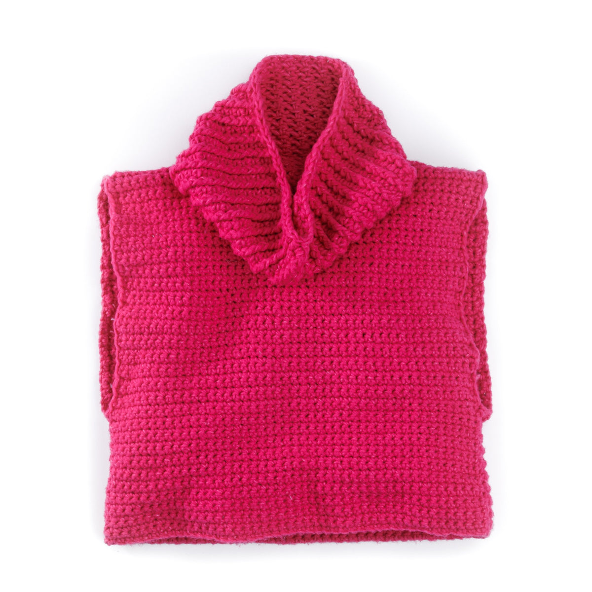 The Future Is Now Crochet Scarf Vest made using Bernat yarn