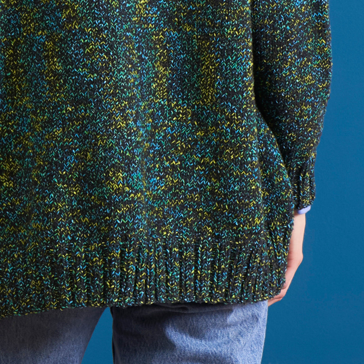 Moondance Knit Cardigan made using Bernat yarn