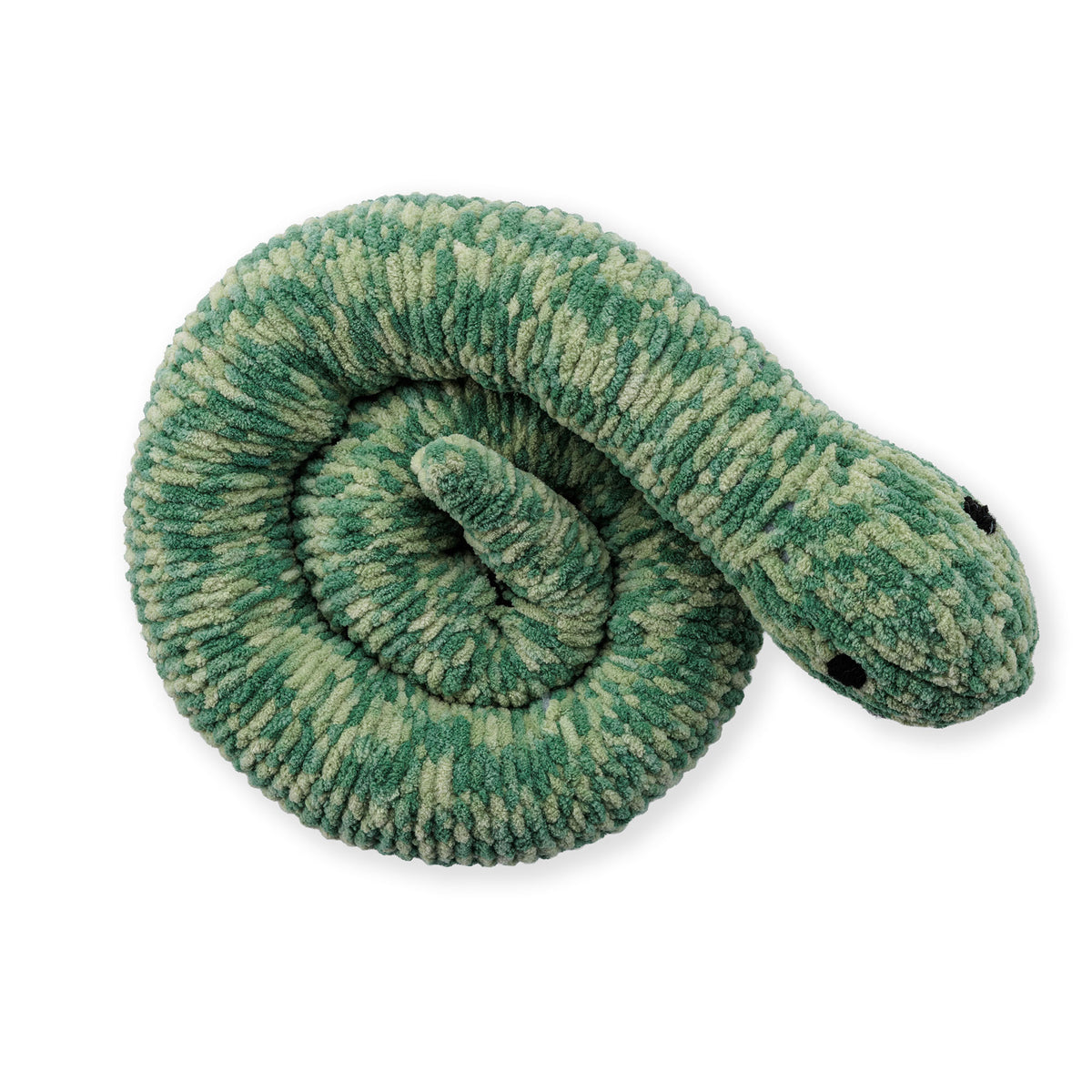 Knit Pillow Python made using Bernat yarn