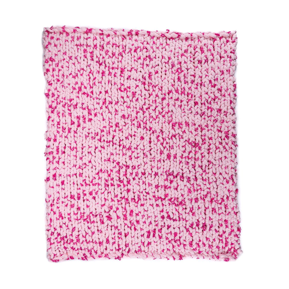 Signature Stitch Knit Blanket made using Bernat yarn