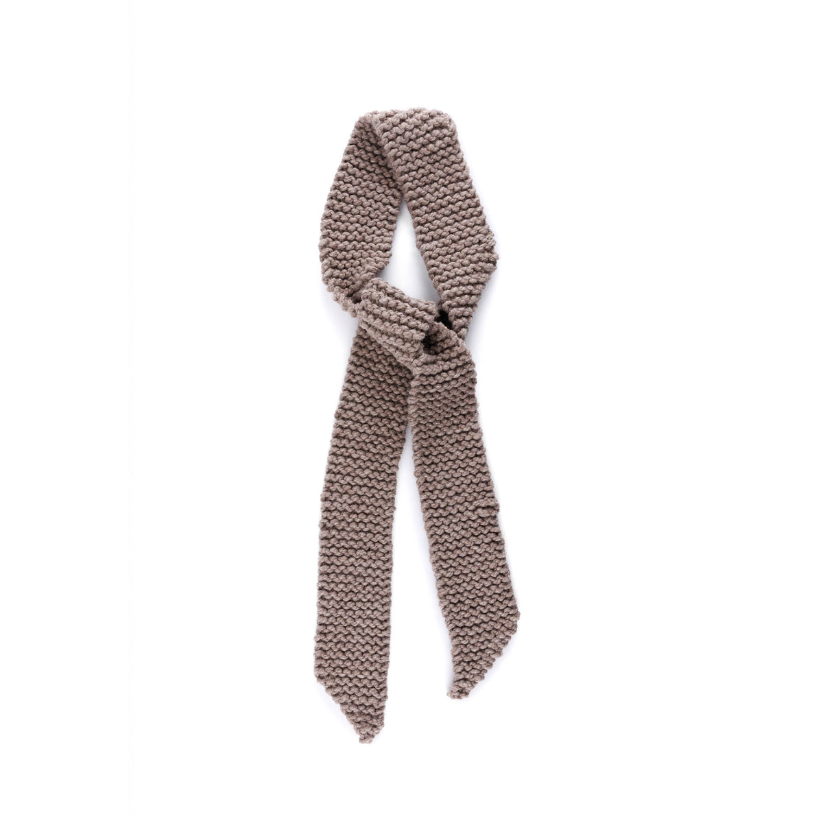 Edgepoint Knit Scarf made using Bernat yarn