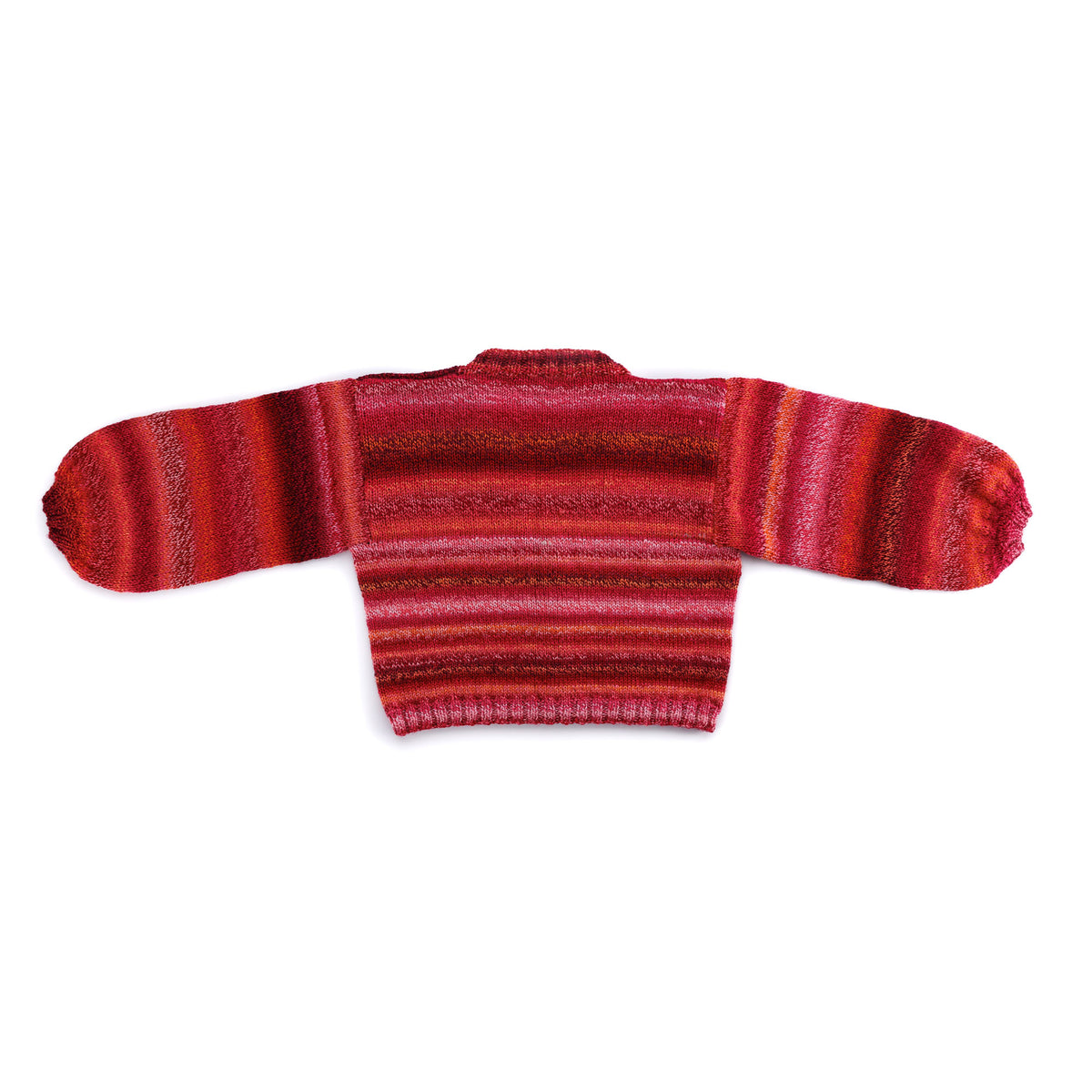 Knit Kinship Cardigan made using Bernat yarn in a styled lifestyle setting