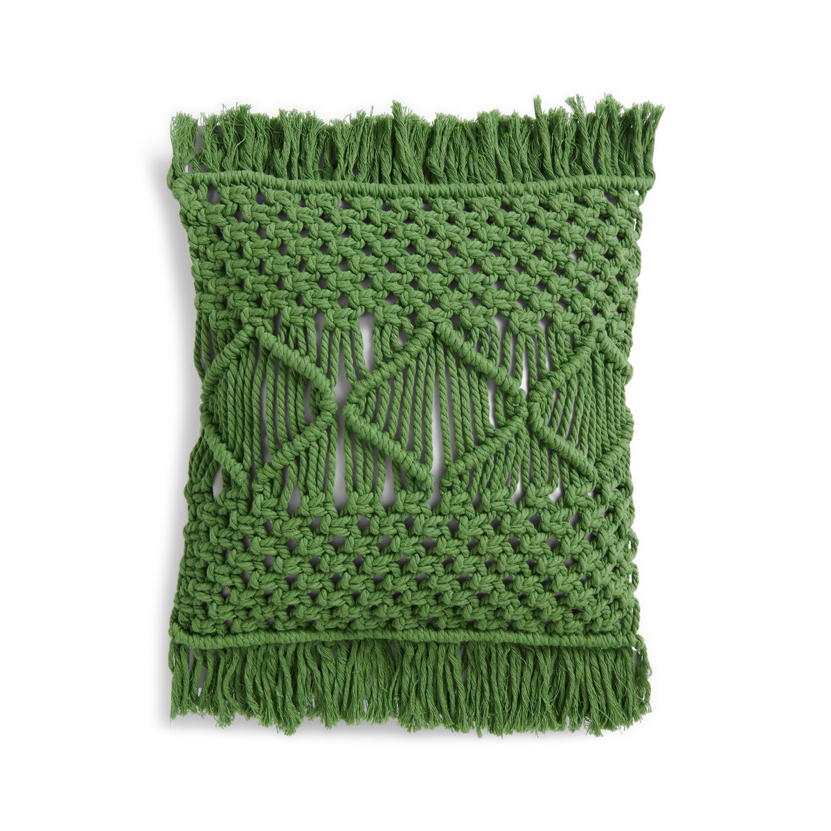 Craft Pillow made in Bernat Macrame Yarn