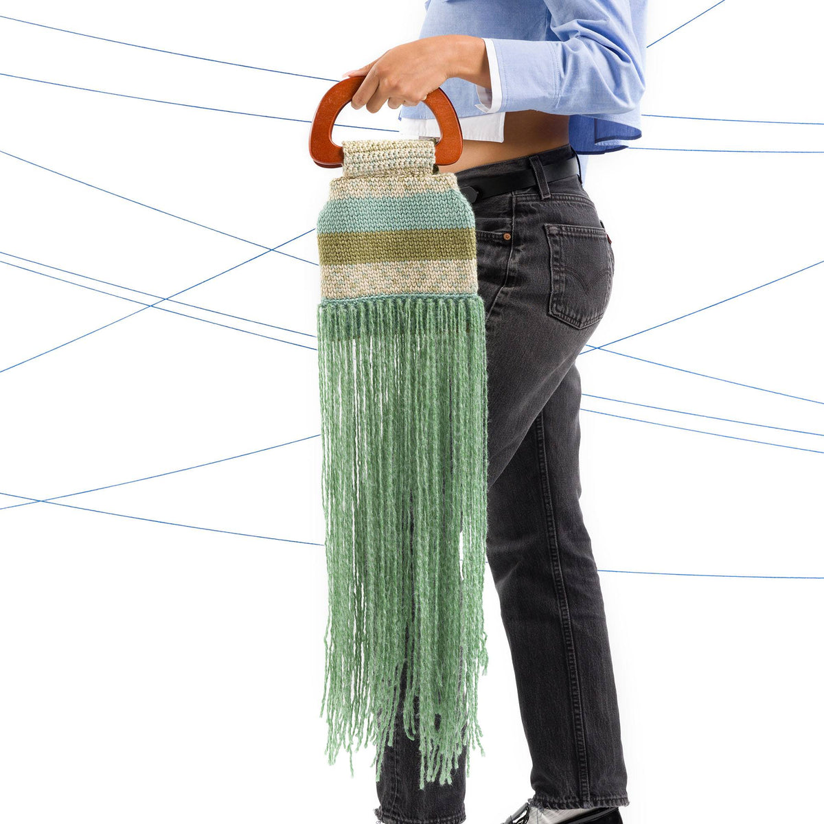 Crochet Bag made in Caron Yarn