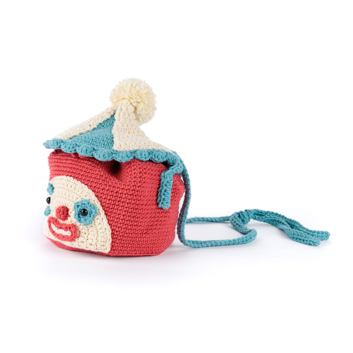 Under The Big Top Crochet Bag made using Caron yarn