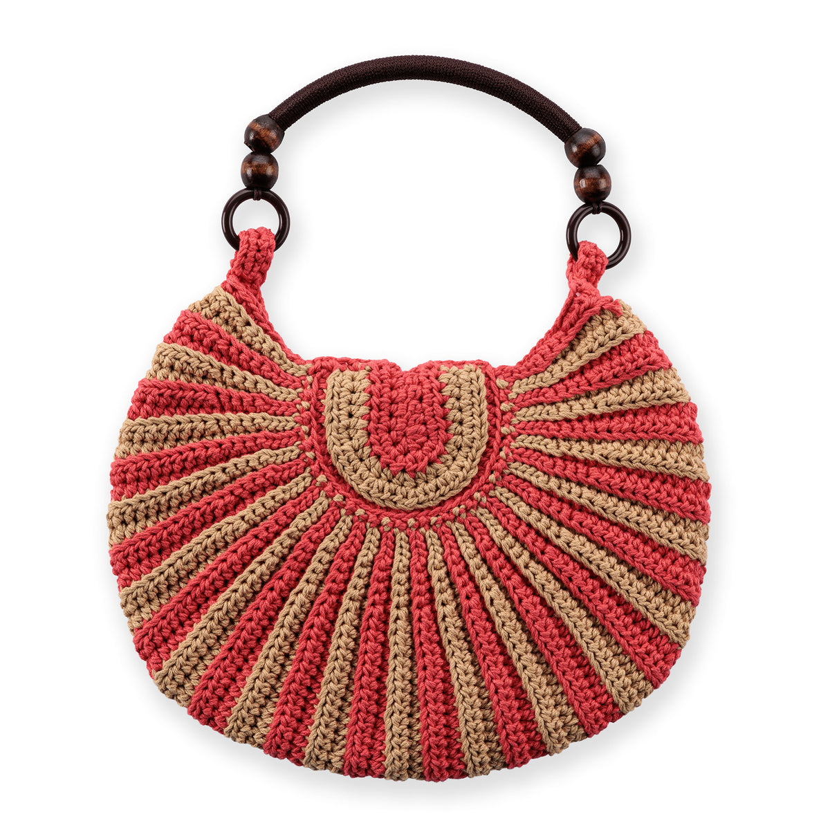 Swoop De Doop Crochet Bag made using Caron yarn in a styled lifestyle setting