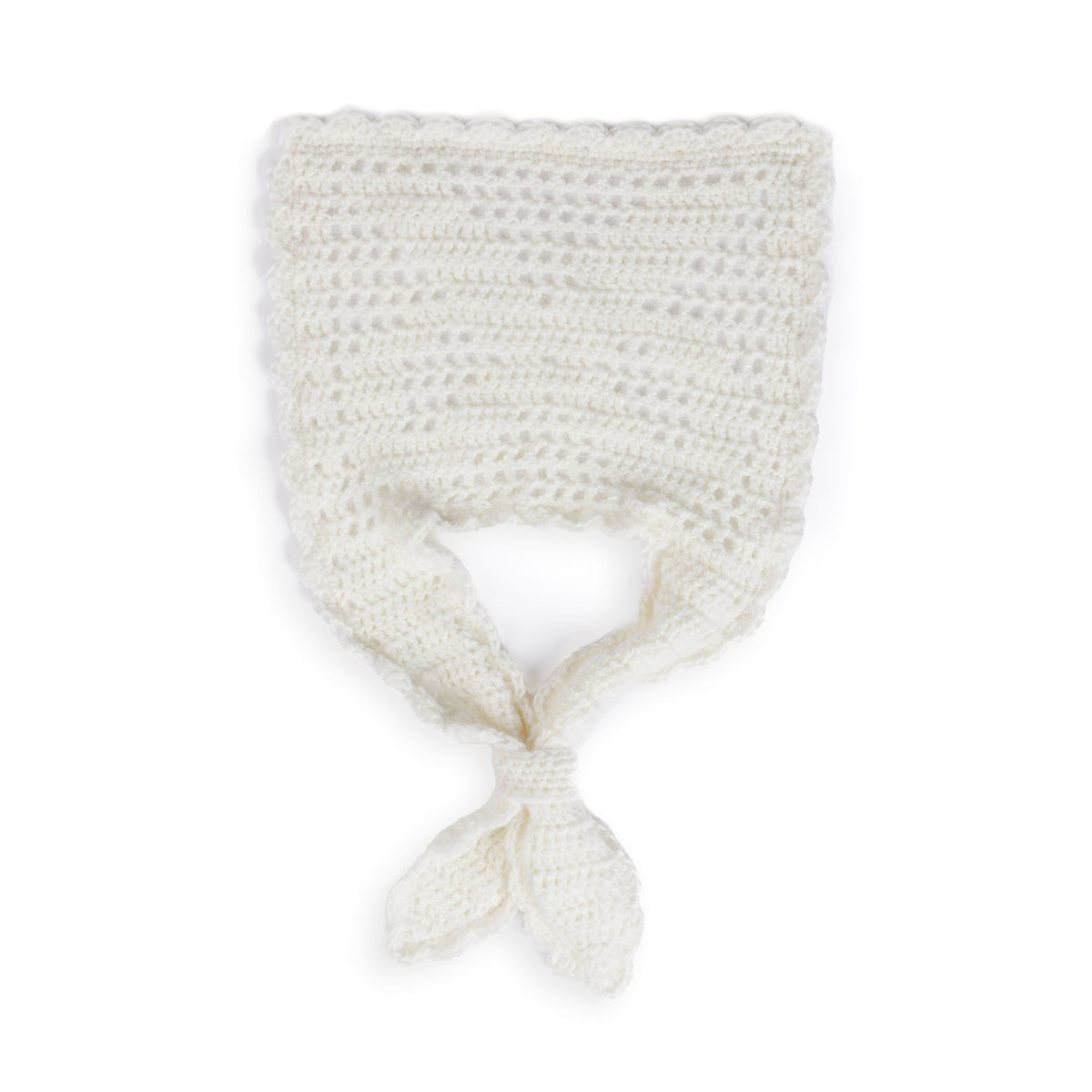 Crochet Sailor Collar made using Caron yarn in a styled lifestyle setting