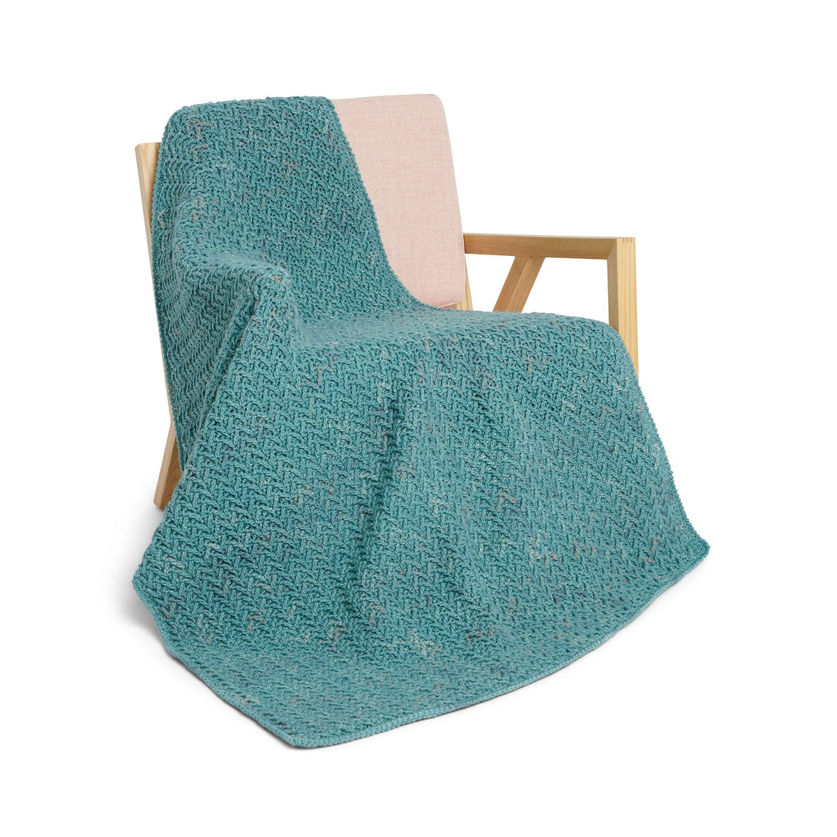 Crochet Blanket made in Caron Jumbo Twirl Yarn