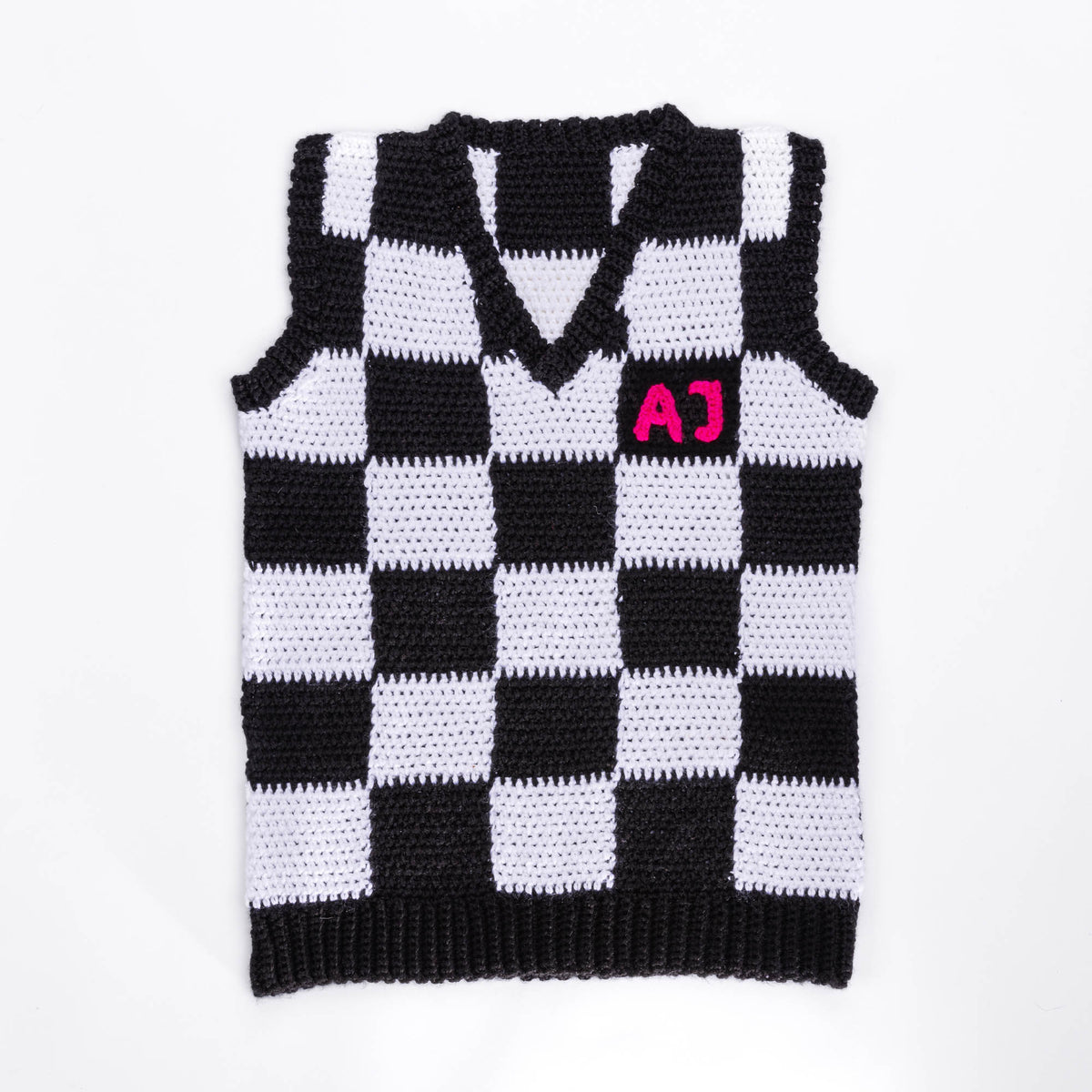 Crochet Alphabet made using Caron yarn