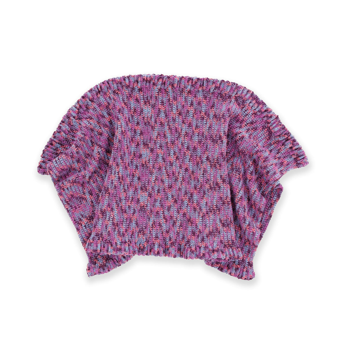 Crochet Ponch It Up Poncho made using Caron yarn