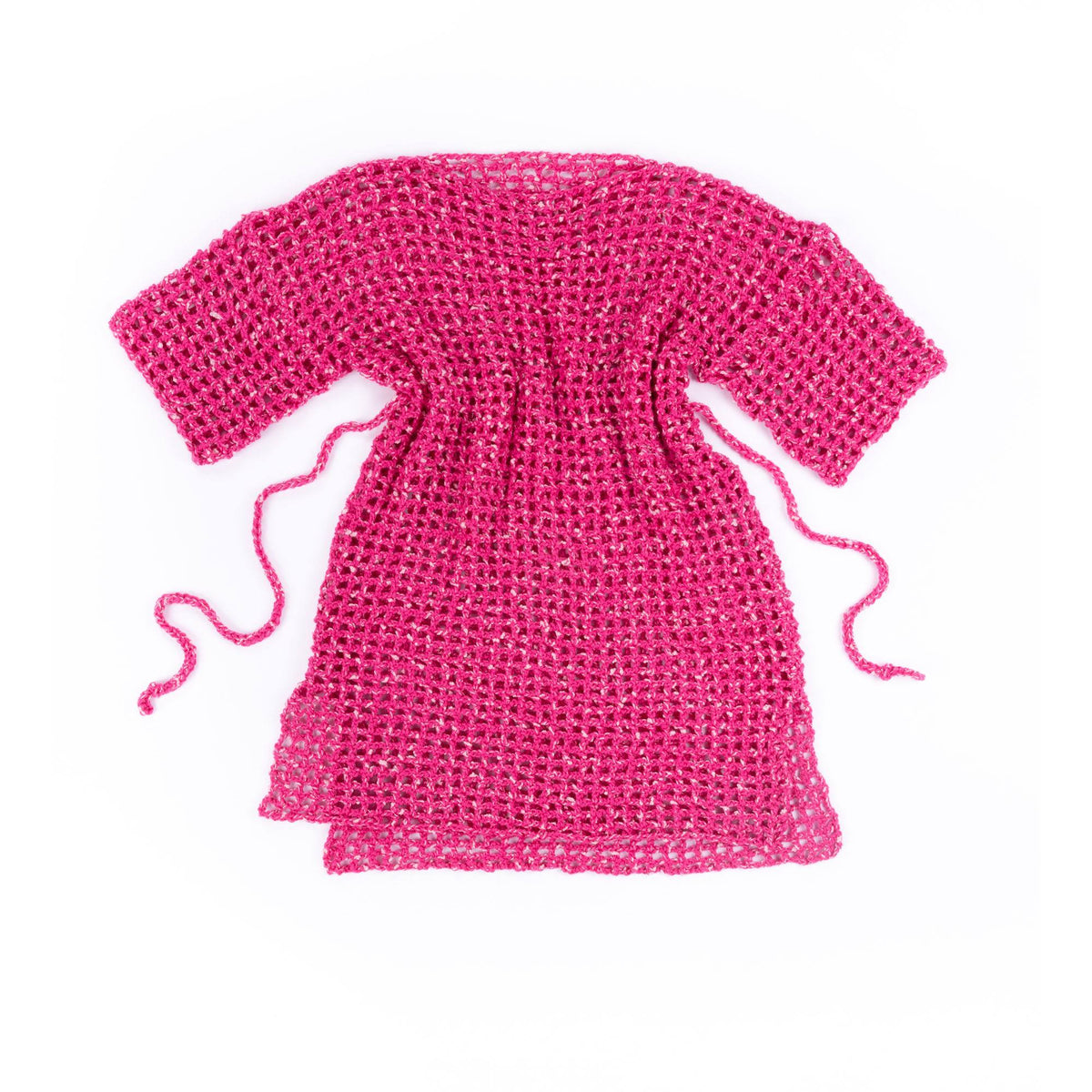 Crochet Mesh Cover Up made using Caron yarn