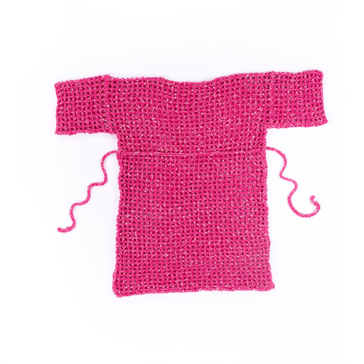 Crochet Mesh Cover Up made using Caron yarn