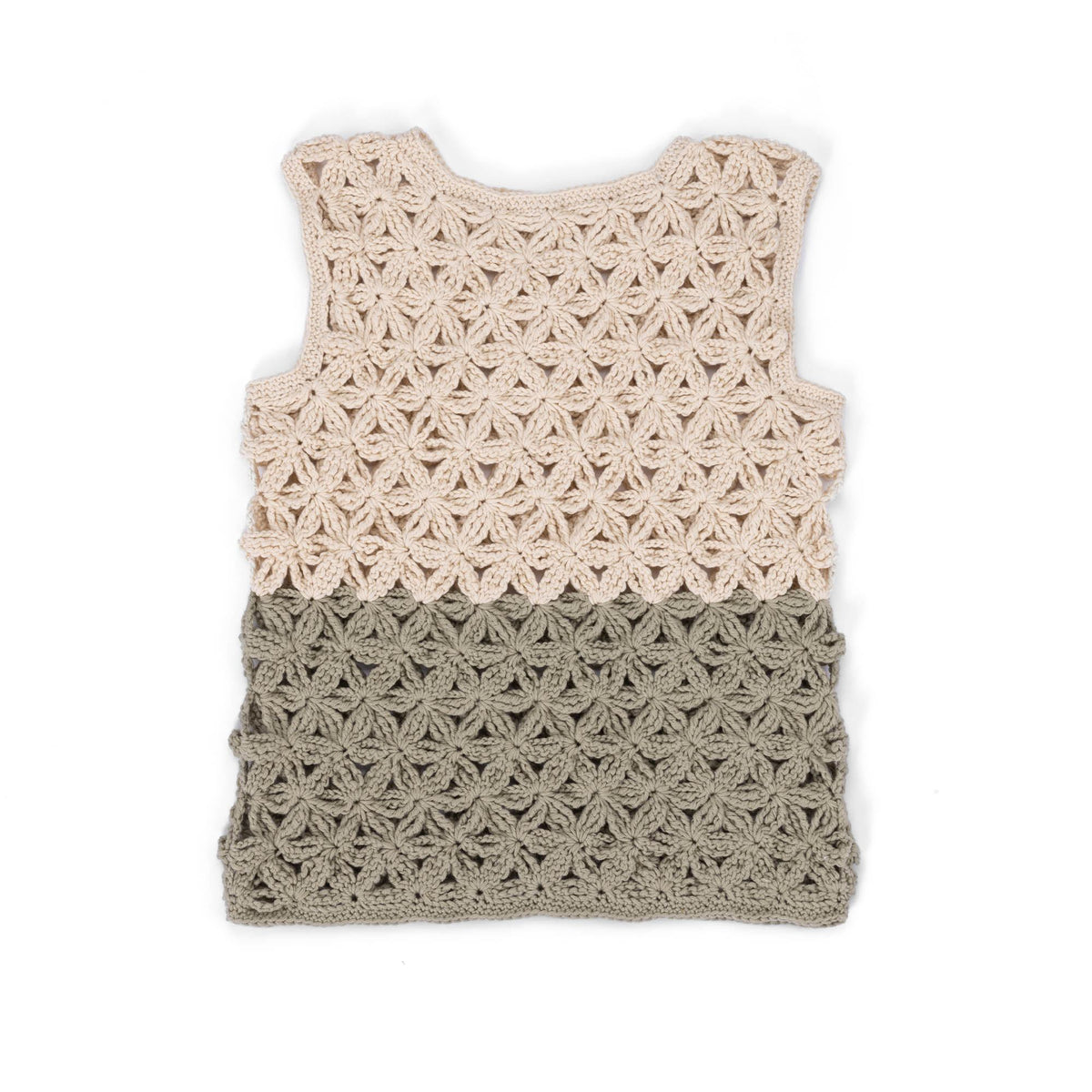 Crochet Flower Petals Crochet Top made using Caron yarn