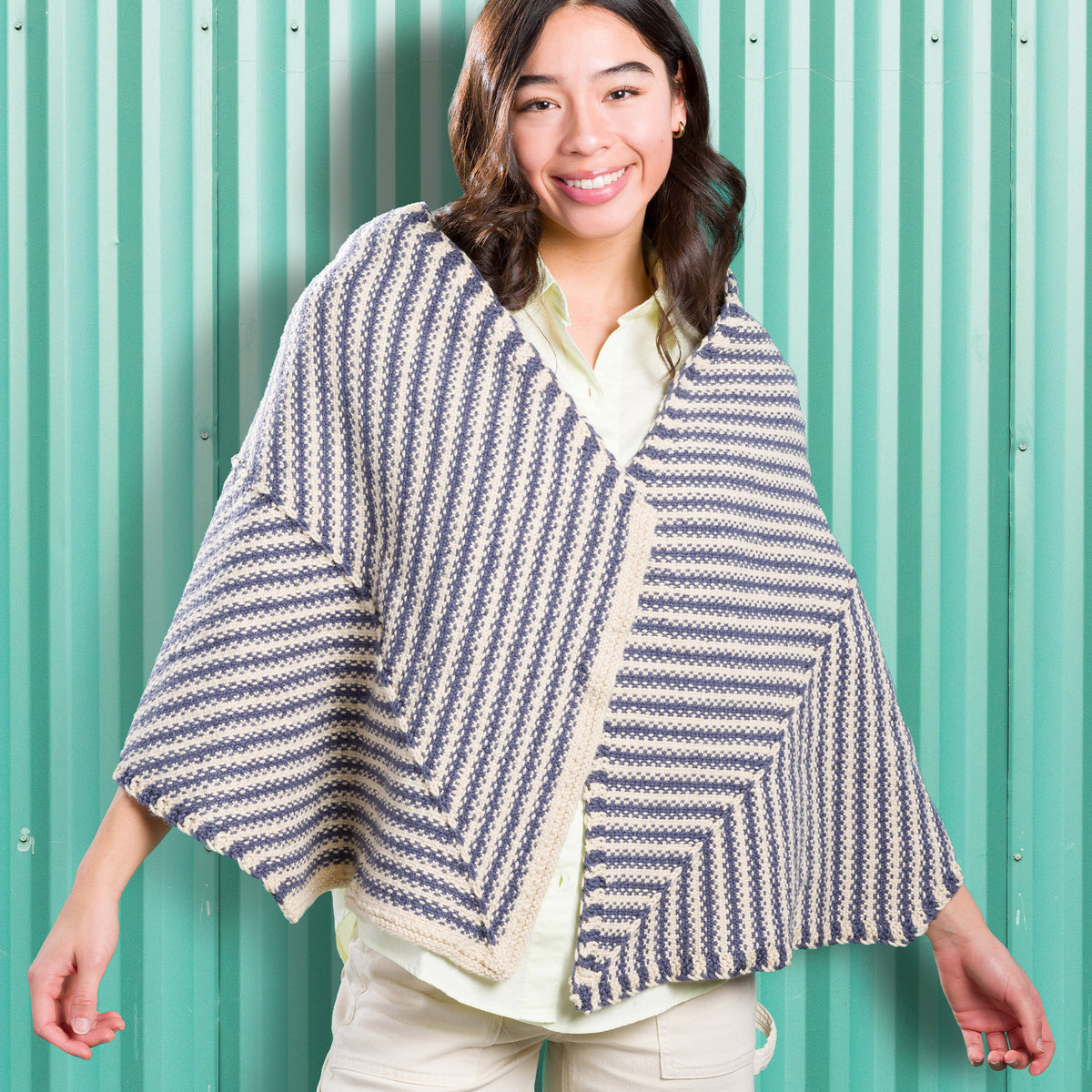 Knit Wrap made in Caron Yarn