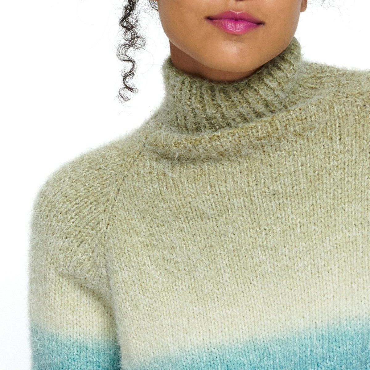 Knit Pullover made in Caron Colorama Halo Perfect Phasing Yarn