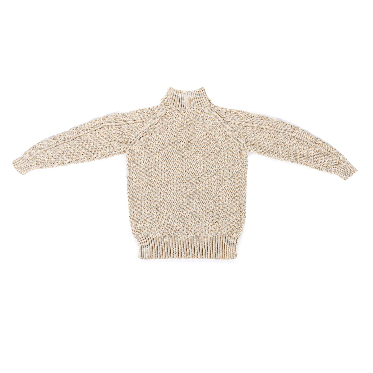 Country Cables Knit Pullover made using Caron yarn