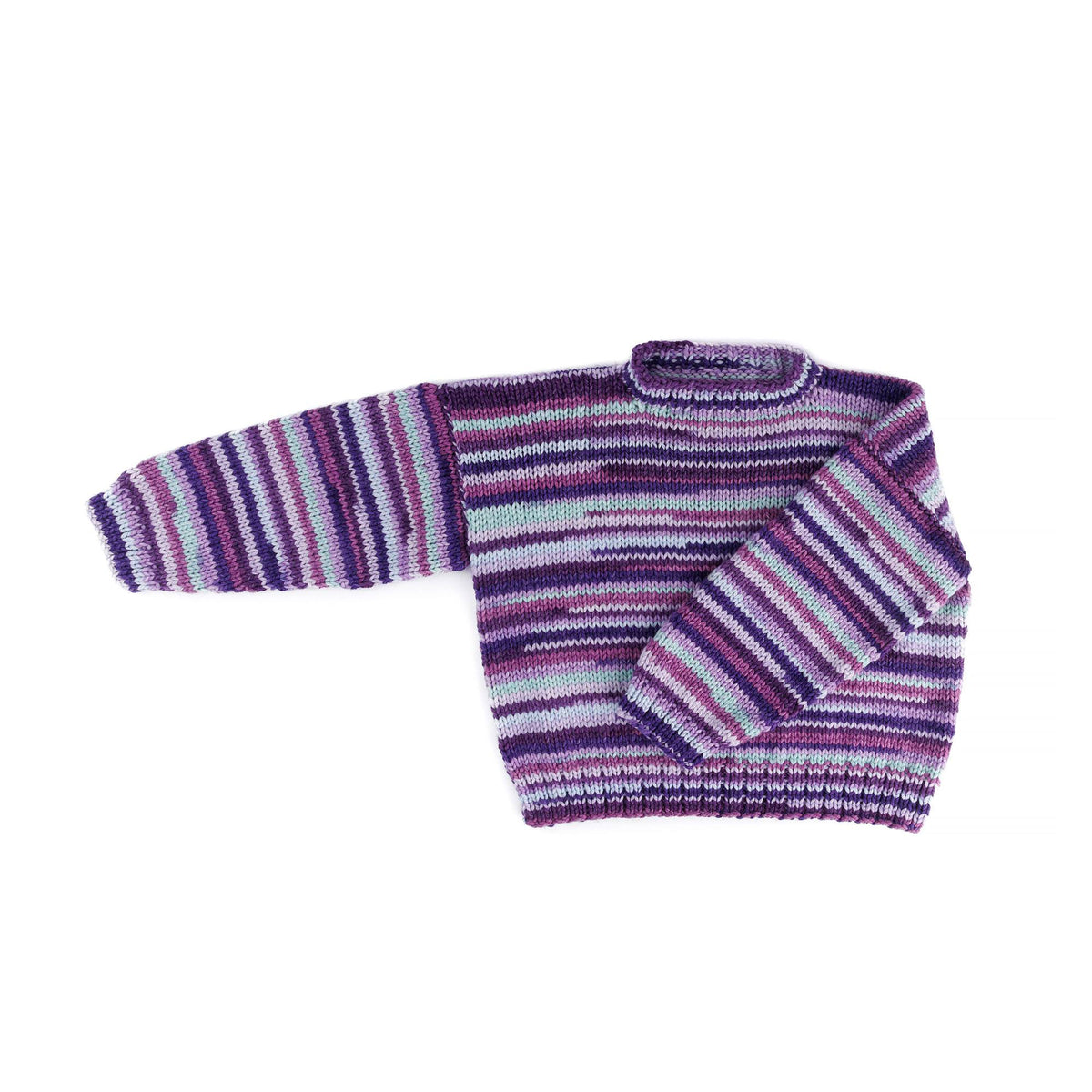 Beginner'S Luck Knit Sweater made using Caron yarn