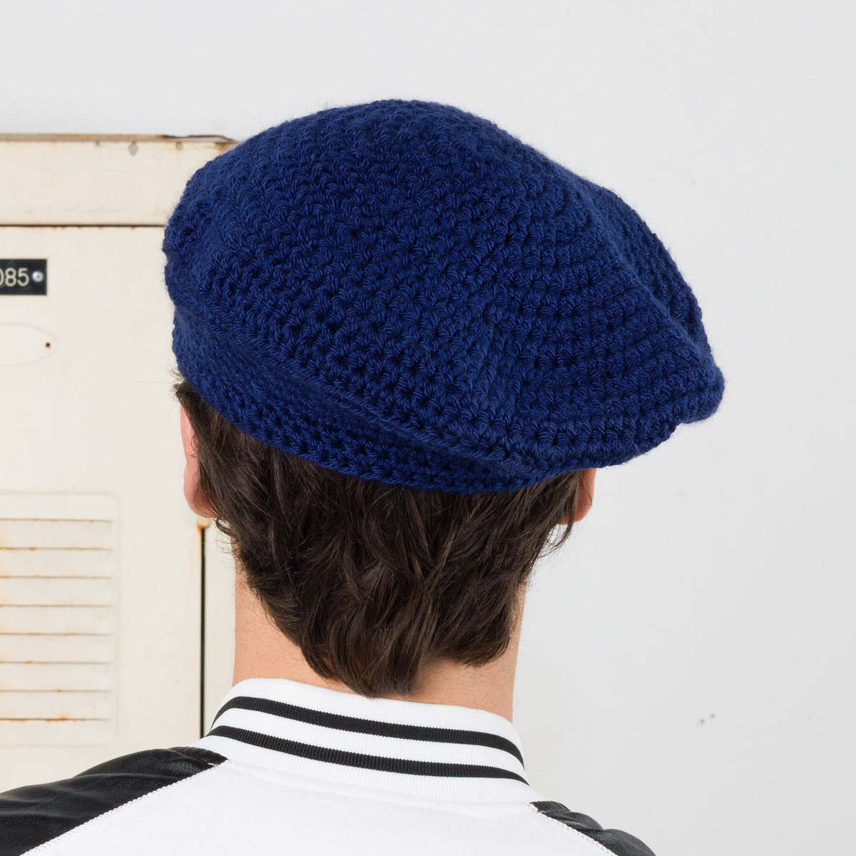 Crochet Monogram Beret made using Patons yarn