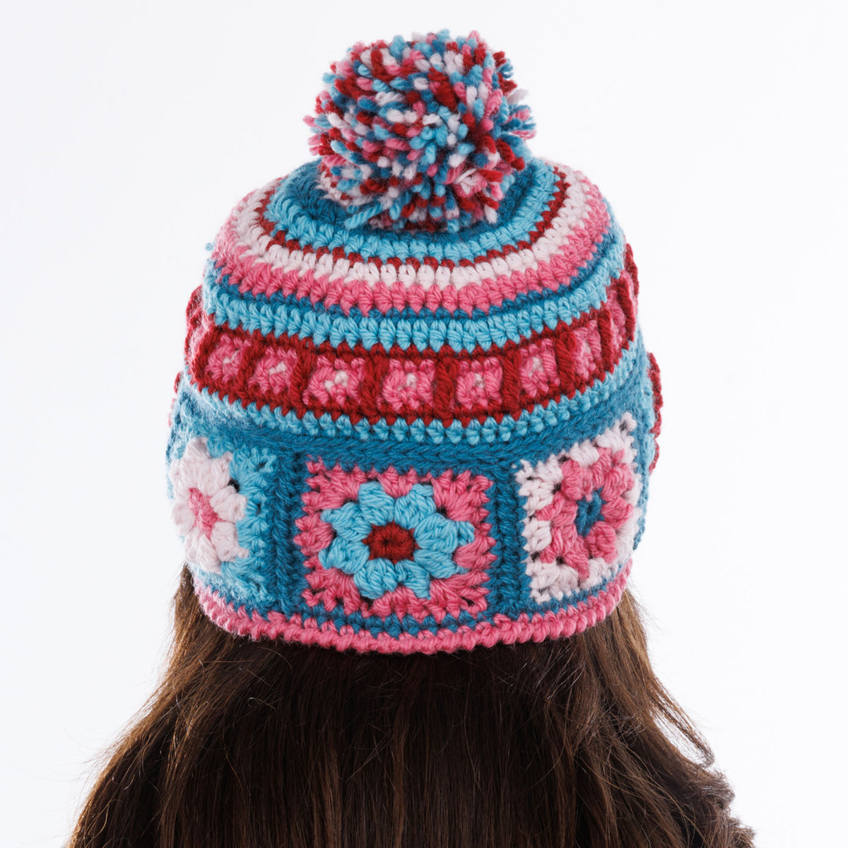 Motif Magic Crochet Hat made using Patons yarn