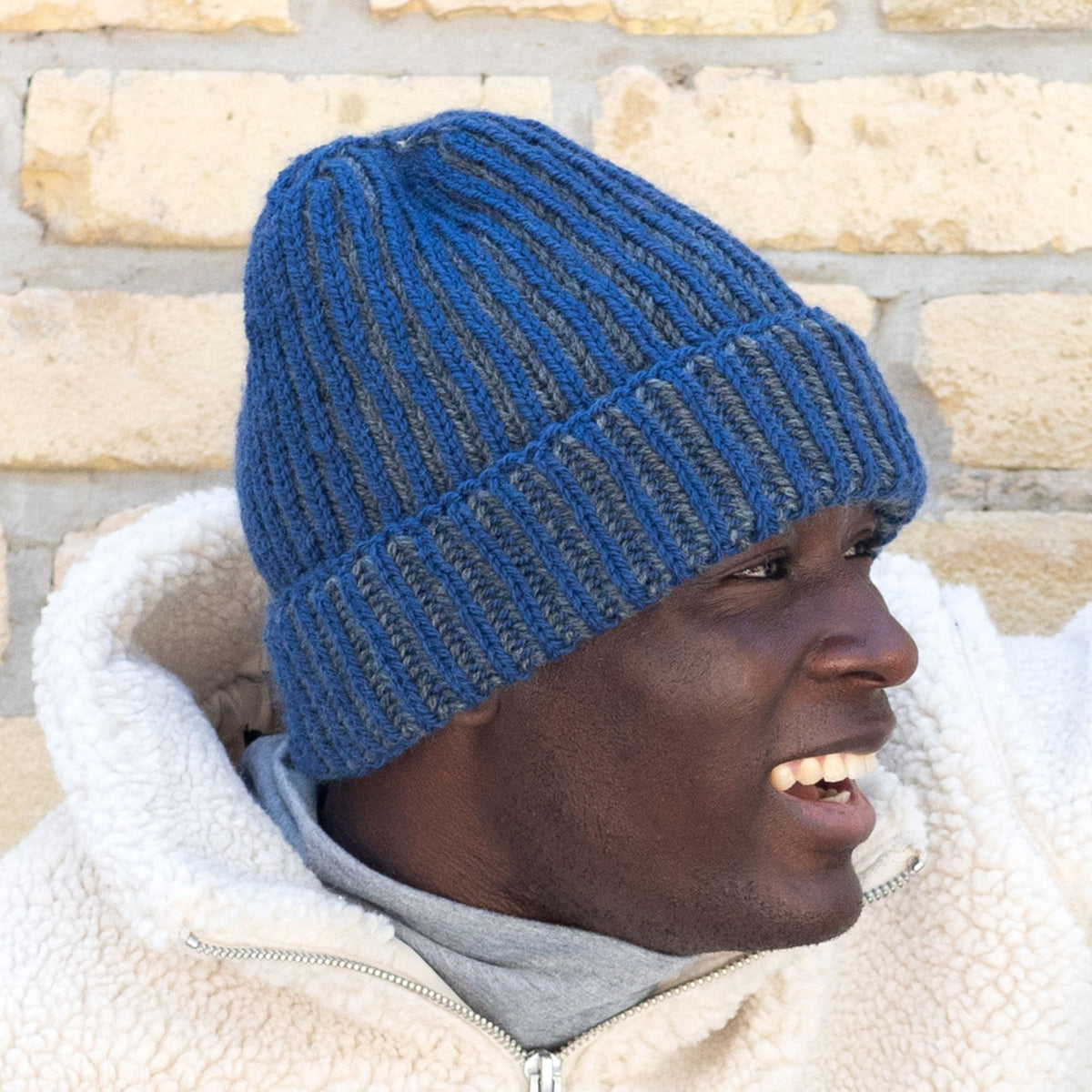 Knit Beanie made in Patons Classic Wool Worsted Yarn