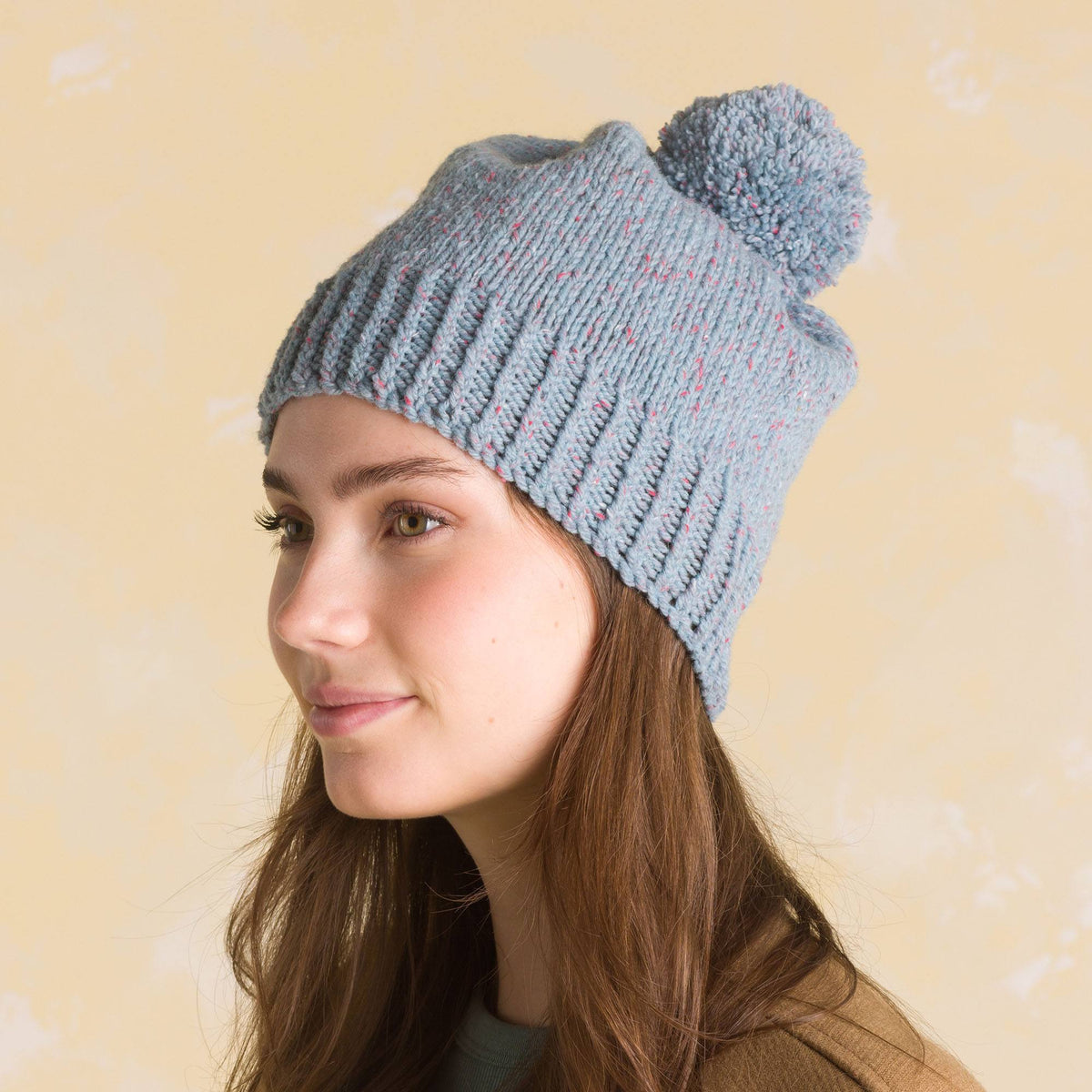 Birchmount Knit Hat made using Patons yarn