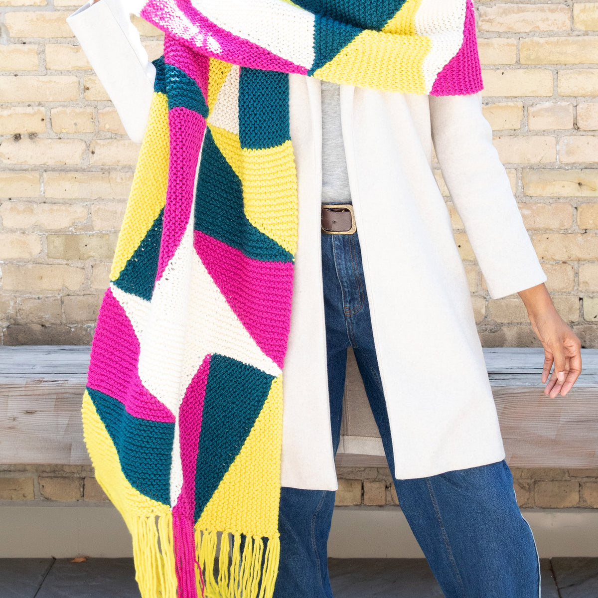 Knit Scarf made in Patons Inspired Yarn