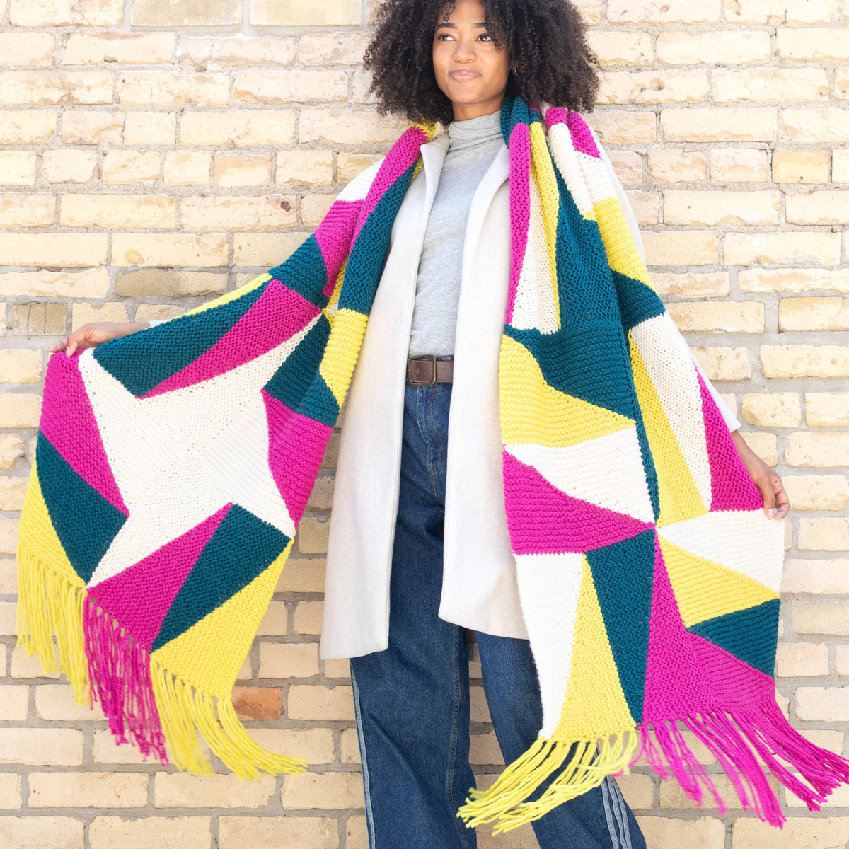 Knit Scarf made in Patons Inspired Yarn